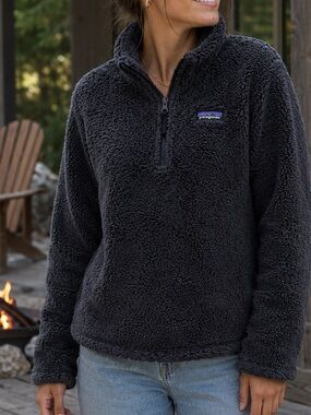 Patagonia Womens Los Gatos 1/4 Zip Pullover Fleece XS Gray Outdoor Hiking Travel